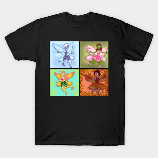 Seasonal Fairies T-Shirt by HyzenthlayRose